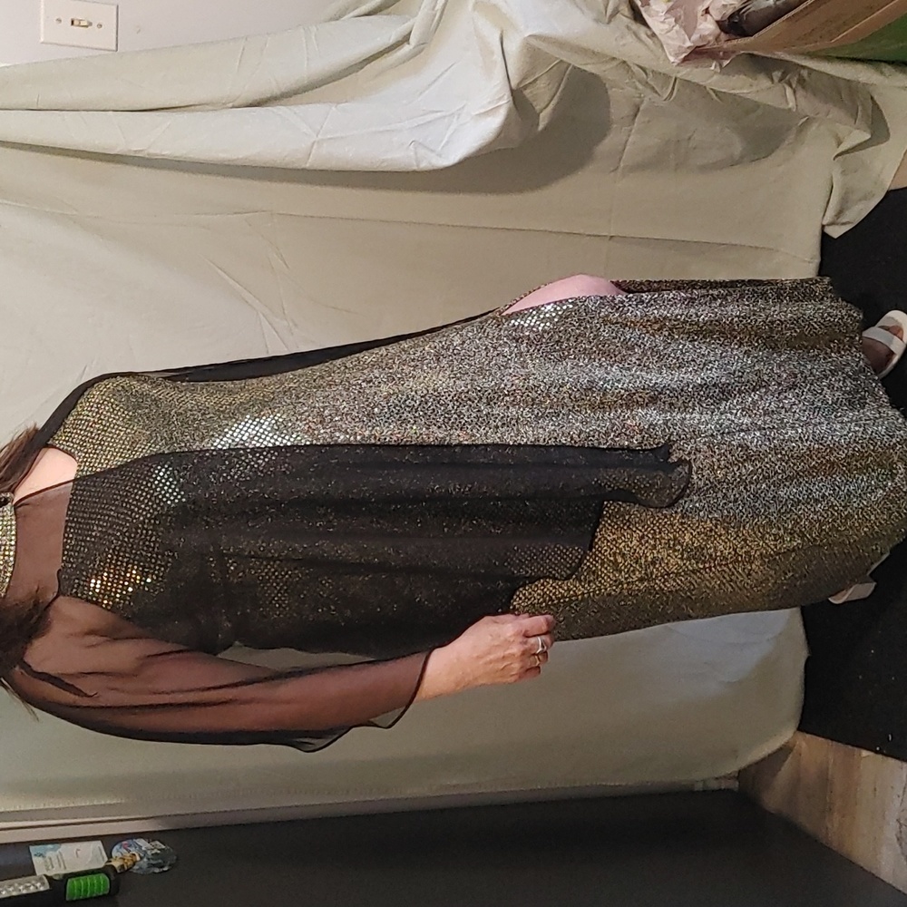 Fiesta xxxl Ladies dress with sheer cape